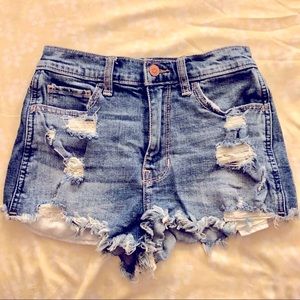 Hollister High Waist Denim Shorts